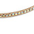 95mm Oversized AB Crystal Hoop Earrings In Gold Tone Metal - view 4