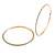 95mm Oversized AB Crystal Hoop Earrings In Gold Tone Metal - view 7