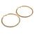 75mm Large AB Crystal Hoop Earrings In Gold Tone Metal - view 4