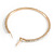 75mm Large AB Crystal Hoop Earrings In Gold Tone Metal - view 7