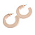 40mm Medium Mirrored Acrylic Hoop Earrings In Rose Gold Tone - view 4