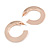 40mm Medium Mirrored Acrylic Hoop Earrings In Rose Gold Tone - view 5