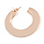 40mm Medium Mirrored Acrylic Hoop Earrings In Rose Gold Tone - view 6
