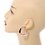 40mm Medium Mirrored Acrylic Hoop Earrings In Rose Gold Tone - view 3