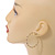 40mm Medium Twisted Hoop Earrings In Gold Tone - view 3