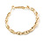 40mm Medium Twisted Hoop Earrings In Gold Tone - view 6