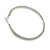 55mm Large Crystal Hoop Earrings in Silver Tone - view 6