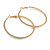 55mm Large Crystal Hoop Earrings in Gold Tone - view 7