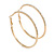 55mm Large Crystal Hoop Earrings in Gold Tone - view 4