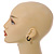 18mm D/ Minimalist Small Sleeper Hoop Huggie Earrings in Black Tone Suitable for Men/Women - view 3