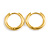 Minimalist Small Sleeper Hoop Huggie Earrings in Gold Tone Suitable for Men/Women/18mm D - view 4