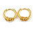 18mm D/ Minimalist Small Sleeper Hoop Huggie Earrings in Gold Tone Suitable for Men/Women - view 4