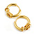 18mm D/ Minimalist Small Sleeper Hoop Huggie Earrings in Gold Tone Suitable for Men/Women - view 2