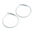 40mm D/ White Enamel Slim Hoop Earrings - view 8