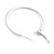 40mm D/ White Enamel Slim Hoop Earrings - view 10