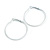 40mm D/ White Enamel Slim Hoop Earrings - view 4