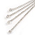 Breathtaking Crystal Fringe Dangle Clip On Earrings in Silver Tone - 11cm Long - view 6