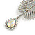 Breathtaking AB Crystal Drop Earrings in Silver Tone - 95mm Long - view 6