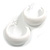 White Acrylic Half Hoop Earrings - 40mm D - view 7