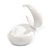 White Acrylic Half Hoop Earrings - 40mm D - view 6