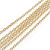 Multi Chain Fringe Long Earrings in Gold Tone - 10cm L - view 6