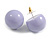 20mm Diameter/ Lavender Acrylic Ball Stud Earrings - view 5