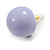 20mm Diameter/ Lavender Acrylic Ball Stud Earrings - view 6