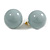 20mm Diameter/ Grey Acrylic Ball Stud Earrings - view 4