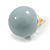 20mm Diameter/ Grey Acrylic Ball Stud Earrings - view 6