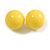 20mm Diameter/ Yellow Acrylic Ball Stud Earrings - view 2