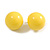 20mm Diameter/ Yellow Acrylic Ball Stud Earrings - view 5