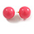 20mm Diameter/ Pink Acrylic Ball Stud Earrings - view 4