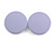 35mm D/ Lilac Acrylic Coin Round Stud Earrings in Matt Finish - view 2