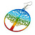 Multicoloured Lightweight Tree Of Life Drop Earrings - 50mm L - view 5