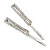 Pair Of Clear Swarovski Crystal Square Hair Slides In Rhodium Plating - 55mm Length - view 2