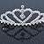Classic Bridal/ Wedding/ Prom Rhodium Plated Austrian Crystal Tiara - view 2