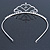 Classic Bridal/ Wedding/ Prom Rhodium Plated Austrian Crystal Tiara - view 6