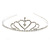 Classic Bridal/ Wedding/ Prom Rhodium Plated Austrian Crystal Tiara - view 8