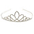 Bridal/ Wedding/ Prom Rhodium Plated Austrian Crystal Double Heart Tiara - view 8