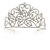 Statement Bridal/ Wedding/ Prom Rhodium Plated Austrian Crystal Tiara