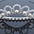 Princess Bridal/ Wedding/ Prom Rhodium Plated Austrian Crystal White Simulated Glass Pearl Tiara - view 2