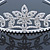 Statement Bridal/ Wedding/ Prom Rhodium Plated Austrian Crystal Floral Tiara - view 2