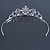 Princess Bridal/ Wedding/ Prom Rhodium Plated Austrian Crystal Tiara - view 8