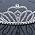 Statement Bridal/ Wedding/ Prom Rhodium Plated Austrian Crystal Tiara - view 4