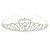 Statement Bridal/ Wedding/ Prom Rhodium Plated Austrian Crystal Tiara - view 10
