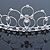 Princess Bridal/ Wedding/ Prom Rhodium Plated Austrian Crystal Tiara - view 2