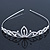 Delicate Princess Bridal/ Wedding/ Prom Rhodium Plated Austrian Crystal Tiara
