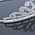 Bridal/ Wedding/ Prom Rhodium Plated Clear Austrian Crystal Starlet Tiara - view 5