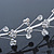 Bridal/ Wedding/ Prom Rhodium Plated Clear Crystal Floral Tiara Headband - view 4