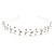 Bridal/ Wedding/ Prom Rhodium Plated Clear Crystal Floral Tiara Headband - view 6